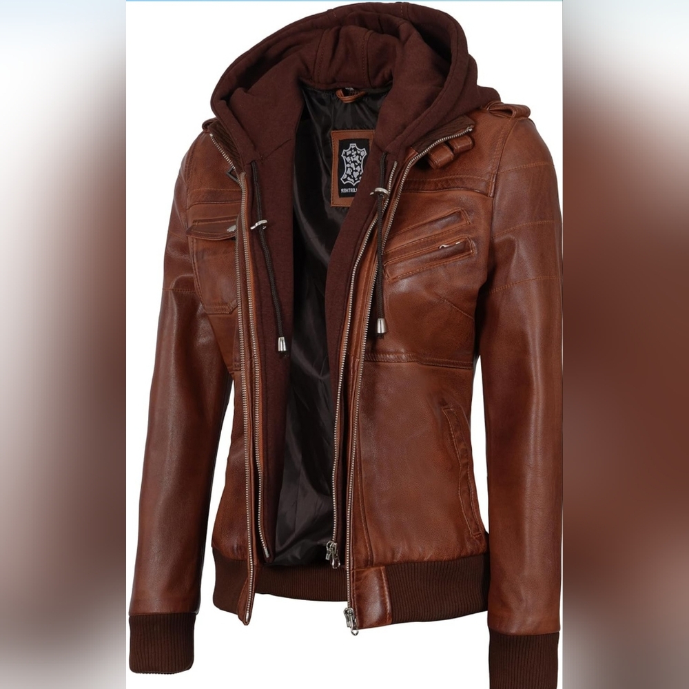 Lambskin Bomber Jacket by Decrum